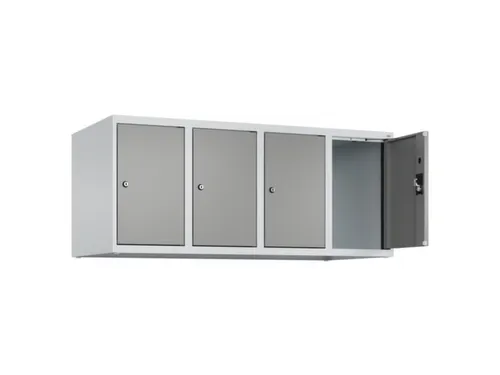 opzetkast,v. locker,4vak.,vak B 300mm,HxBxD 500x1200x500mm