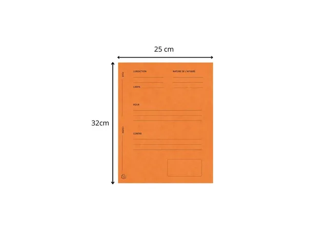 25 pleidooimappen "Voor/tegen" versterkt karton 25x32cm-Oranje