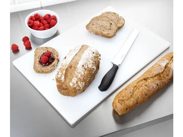 Hygiplas Snijplank glad LDPE 45x30x1cm Wit