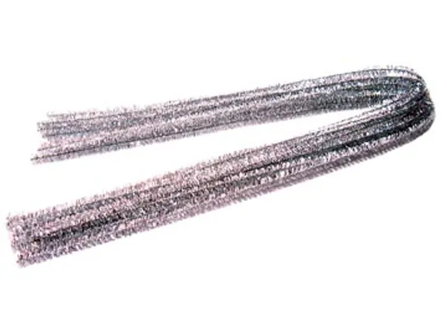 Chenilledraad Zilver, Pak Van 10 Stuks