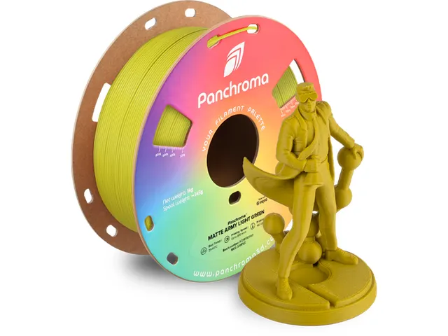 PLA Matte 1,75mm Army lichtgroen 1kg Panchroma 3D Filament