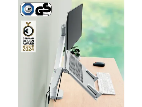 Monitor en laptoparm 2 Schermen Leitz Ergo grijs
