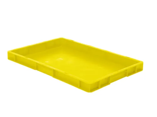 Euronorm-stapelbak 9.5l 50x600x400mm Wanden/bodem Gesloten Geel