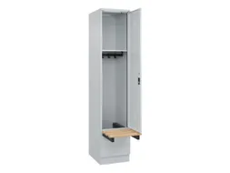 locker met bank,HxBxD 1950x400x815mm,1vak,vak B 400mm,cilinderslot