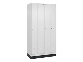locker,HxBxD 1950x1000x500mm,4vak,vak B 250mm,cil.-slot,sokkel - 1