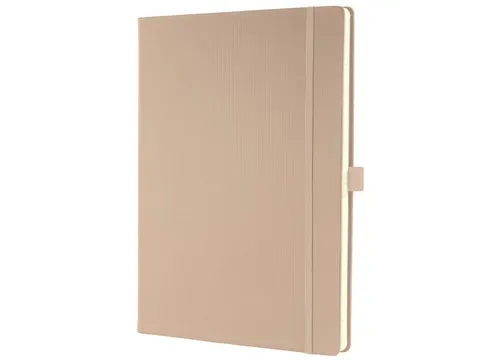 Notitieboek Conceptum A4 Beige gelinieerd hardcover. Genummerde pagina
