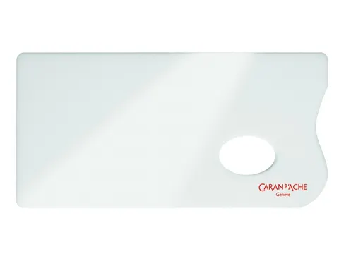 Verfpalet Caran d'ache plexiglas 26x13cm wit