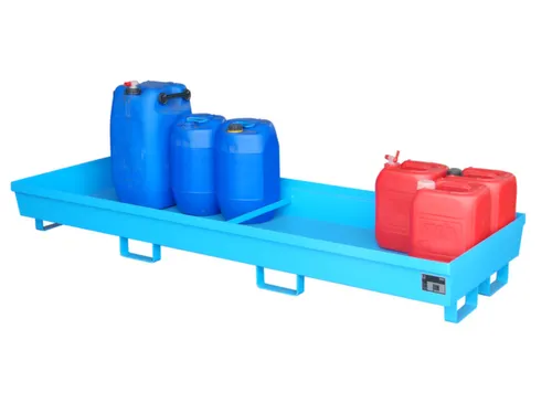 Opvangbak 4x 200l Opvangvol Blauw 280l H X B X D 285x 2400x 800mm Open
