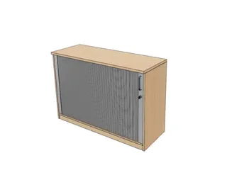 jaloeziedeurkast,HxBxD 825x1200x445mm,1xhouten vloer,2 OH,NE-esdoorn - 1
