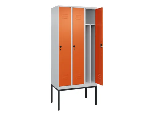 locker voor scheiding van kleding,HxBxD 2120x900x500mm,3vak