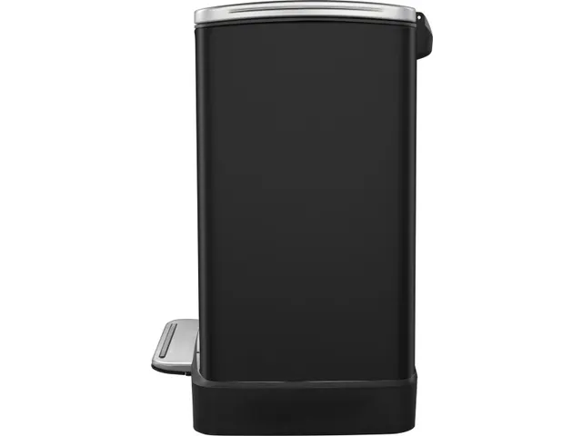 Pedaalemmer E-Cube 20 liter Zwart Mat RVS