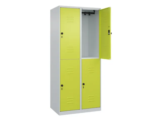 dubbeldekse locker,HxBxD 1850x800x500mm,2x2vak.,vak B 400mm