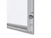Vergrendelbaar notitiebord Outdoor Slim 4xA4 Zilver