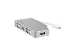 OUTLET Aluminium A/v Reisadapter 4-in-1 Usb-c Naar Vga, Dvi, Hdmi Of M
