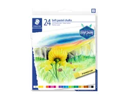 Pastelkrijt Steadtler 2430 Karat zacht assorti set à 24 stuks