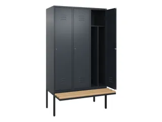 locker voor scheiding van kleding,HxBxD 2120x1200x815mm,3vak - 2