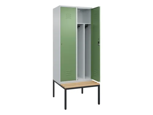 locker voor scheiding van kleding,HxBxD 2120x800x815mm,2vak