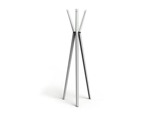 Kapstok DURASTORE 6 haken aluminium grijs 160cm