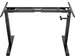 Cadre bureau Assis-Debout Réglage Manivelle Noir 180cm