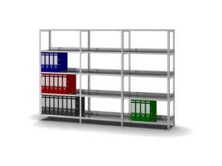 dossierstelling,aanbouwveld,HxBxD 1500x750x300mm,vaklast 60kg - 3