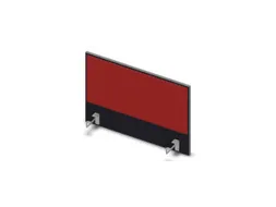 opzetpaneel bureau aanbouw zijkant CC-zwart BN4011-rood 800mm