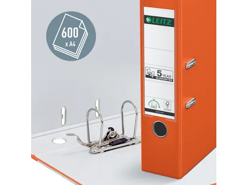 Ordner Leitz 1010 A4 80mm Pp Oranje