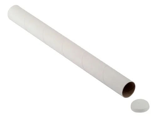 Verzendkoker CleverPack A0 850x50x1.5 met doppen wit pak à 20 stuks