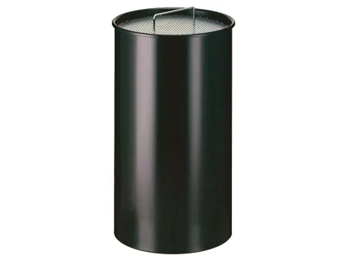 Ronde Zandasbak Zwart 50 Liter