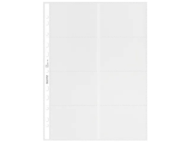 Showtas Leitz 4758 Visitekaart A4 Pp Transparant 11-Gaats