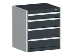 ladekast HxBxD 700x650x650mm 5laden romp RAL7035 front RAL7016