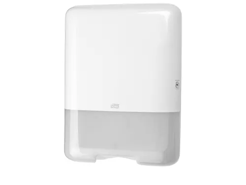 Tork 553000 H3 C-vouw en Z-vouw Handdoek Dispenser Elevation Wit
