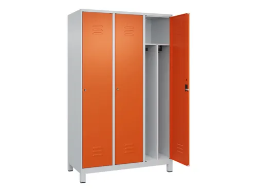 locker voor scheiding van kleding,HxBxD 1950x1200x500mm,3vak