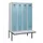 locker met bank,HxBxD 1950x1200x815mm,4vak,vak B 300mm,cilinderslot
