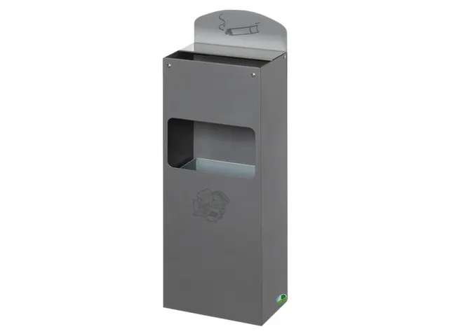 Combi-Asbak 500x200x125mm Achterwand Verzinkt Plaatstaal