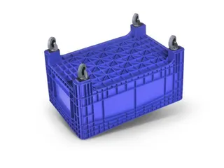container met grote capaciteit,HxLxB 730x1200x800mm,354l,PE,blauw - 3
