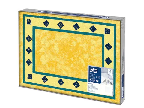 Tork 474629 Placemat Palazzo Blue Advanced 1-laags 42x30cm 2500st/doos