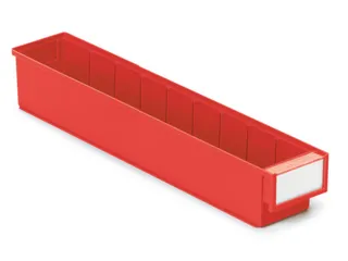 stellingbak,HxBxD 82x92x500mm,PP,rood - 1