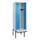 locker met bank,HxBxD 2120x600x815mm,2vak,vak B 300mm,draaigrendel
