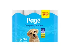 Toiletpapier Page Compleet Schoon 2-laags 140vel 24 rol wit