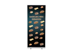 Roll-Banner 85x200 complete set met print "Vers Brood"