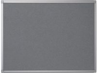 Textielbord Met Aluminium Frame Ft 90 X 120 Cm, Grijs
