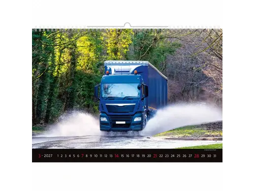 Kalender 2027 Helma 365 31.5x45cm vrachtwagen