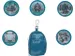 Mini sac Beckman Jungle Game vert avec 5 boutons Mini sac à dos avec