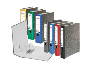 Ordner hfb recycled A4 5cm rood - 3