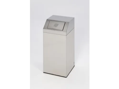 Afvalverzamelaar 76 Liter 890x380x380mm Sticker Metaal Antiekzilver