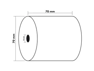 Exacompta 40513E Papierrol 60 Gram 70mmx70mmx12mm 44 Meter - 4