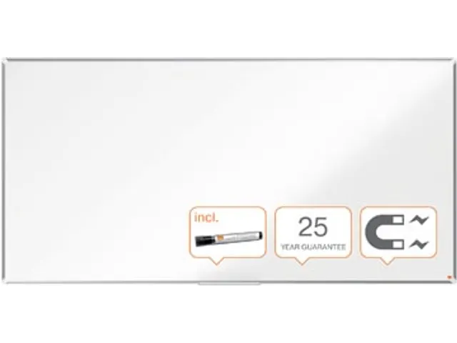 Nobo Whiteboard 120x240cm Premium Plus Magnetisch Emaille