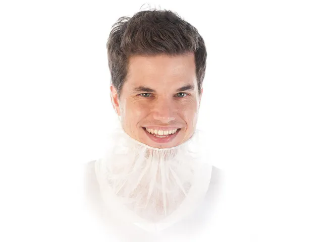 FranzMensch 29201 baardmasker, wit, per 100 stuks