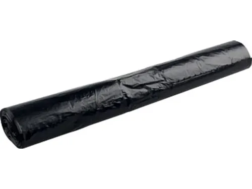 Vuilniszak 14 micron 60x80 cm 70L zwart rol van 20 stuks