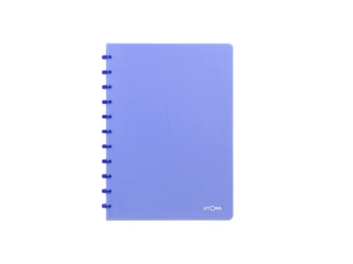 Schrift Atoma A4 ruit 5x5mm 144blz 90gr PP transparant assorti
